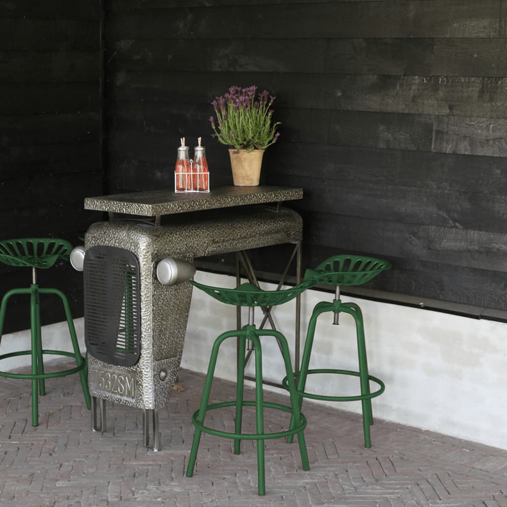 Bar Tractor Chair Green