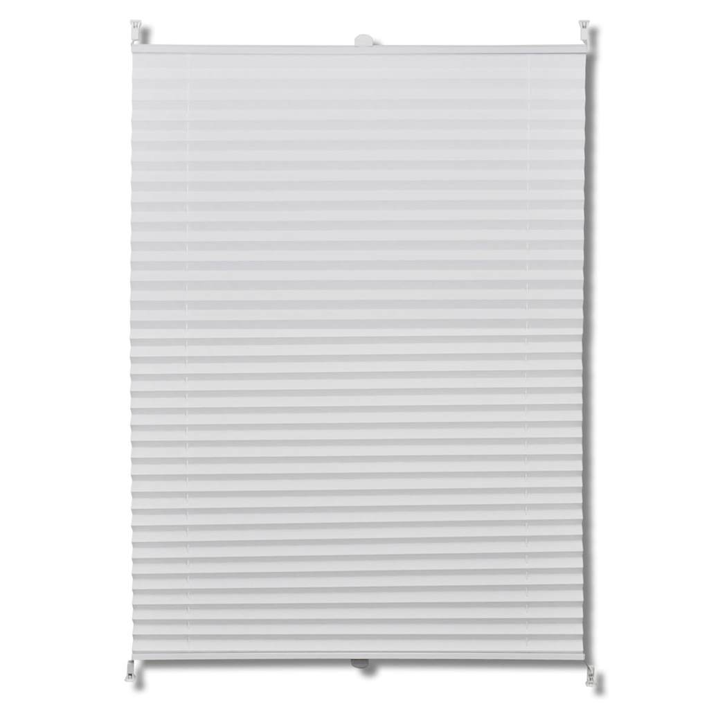 Plisse Blind 40x150cm White Pleated Blind