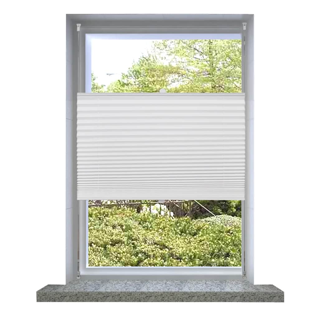 Plisse Blind 100x150cm White Pleated Blind