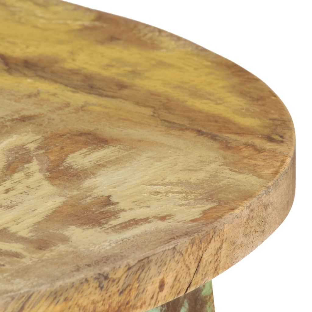 Bar Stools 2 pcs Solid Reclaimed Wood