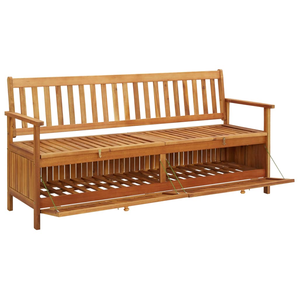 Garden Storage Bench 170 cm Solid Acacia Wood