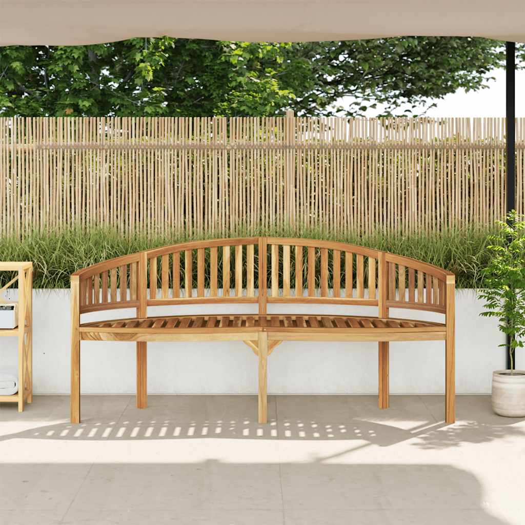 Banana Bench 180 cm Solid Teak Wood
