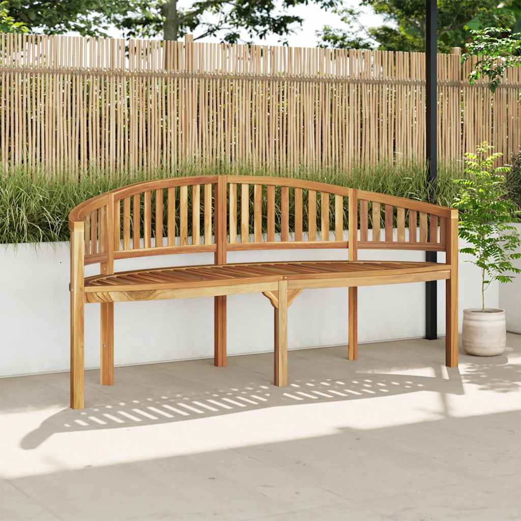 Banana Bench 180 cm Solid Teak Wood