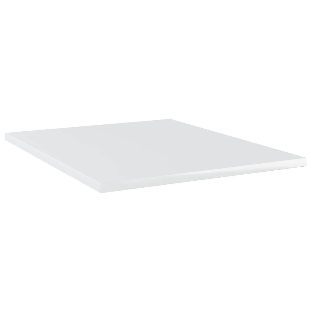 Bookshelf Boards 8 pcs High Gloss White 40x50x1.5 cm Engineered Wood