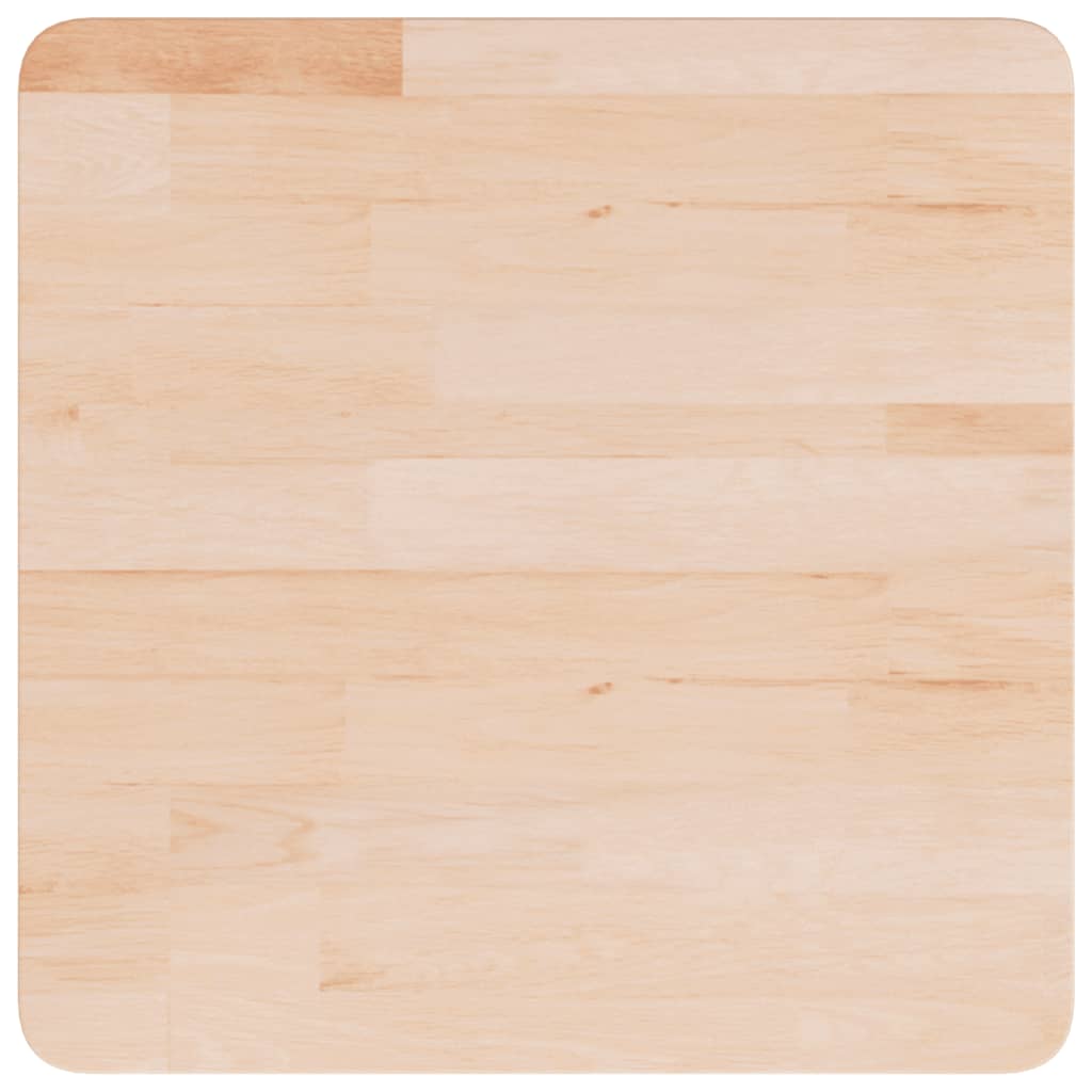 Square Table Top 50x50x1.5 cm Untreated Solid Wood Oak