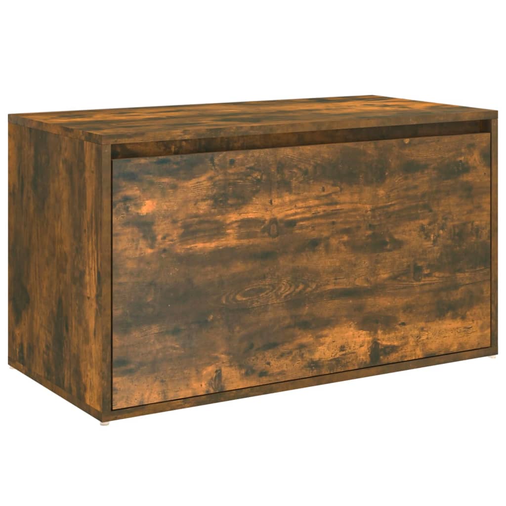 Hall Bench 80x40x45 cm Smoked Oak Engineered Wood