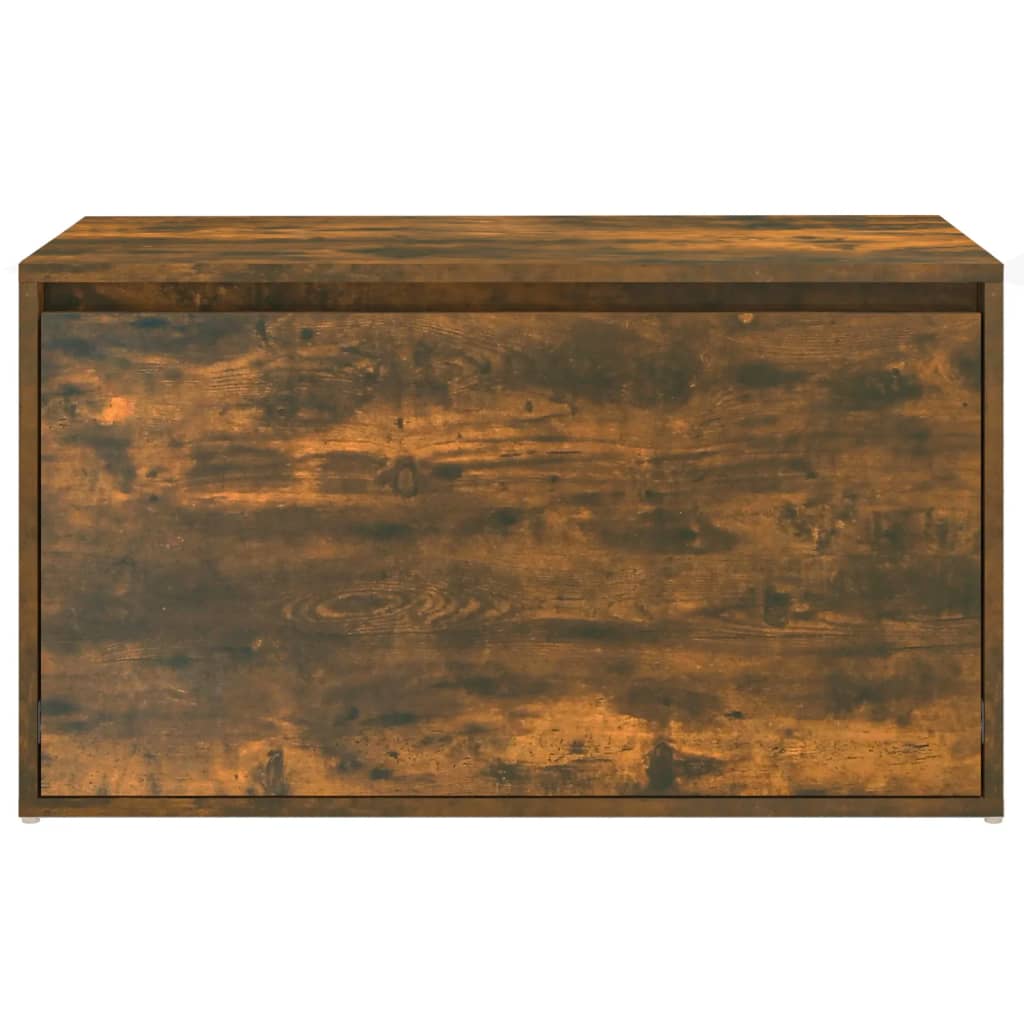 Hall Bench 80x40x45 cm Smoked Oak Engineered Wood