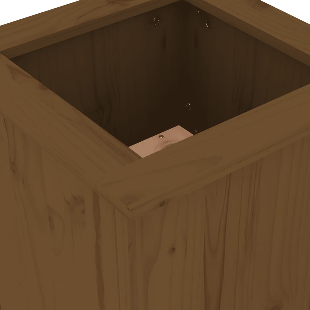 Planter Bench Honey Brown 184.5x39.5x56.5 cm Solid Wood Pine