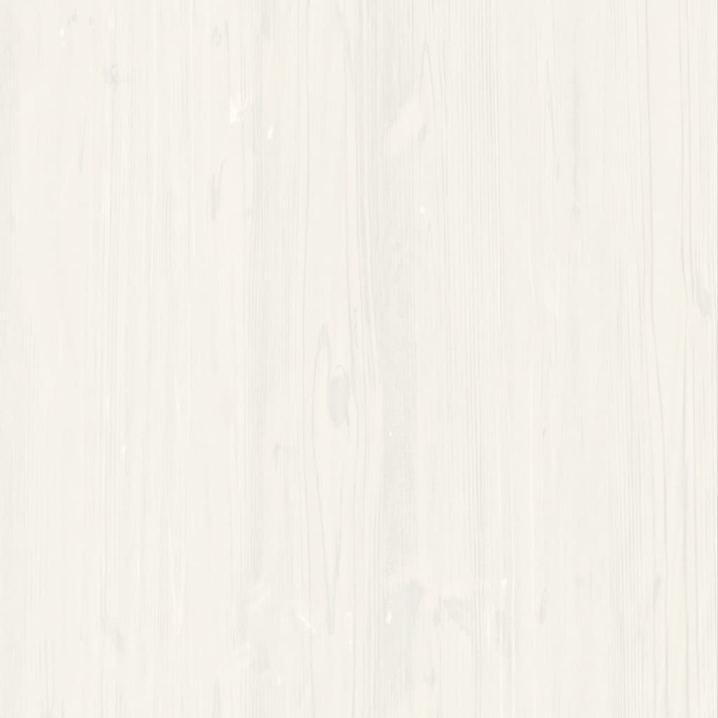 Shoe Bench VIGO White 106x35x45 cm Solid Wood Pine