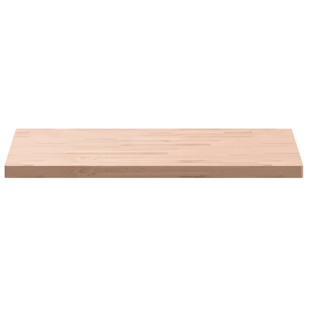 Table Top 100x60x4 cm Rectangular Solid Wood Beech