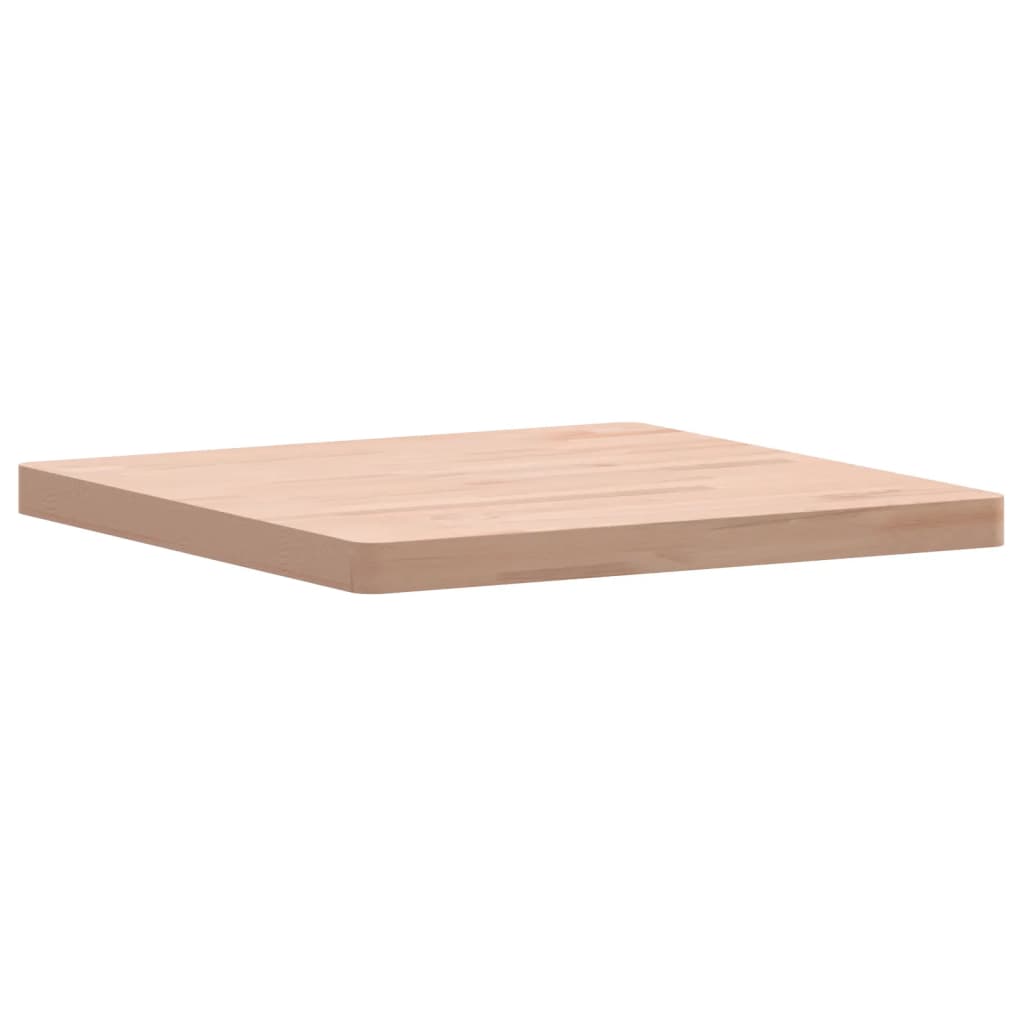 Table Top 60x60x4 cm Square Solid Wood Beech