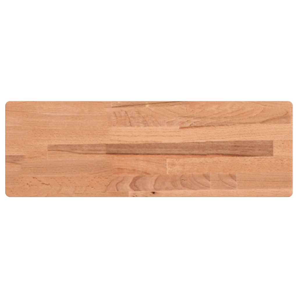 Wall Shelf 60x20x2.5 cm Solid Wood Beech