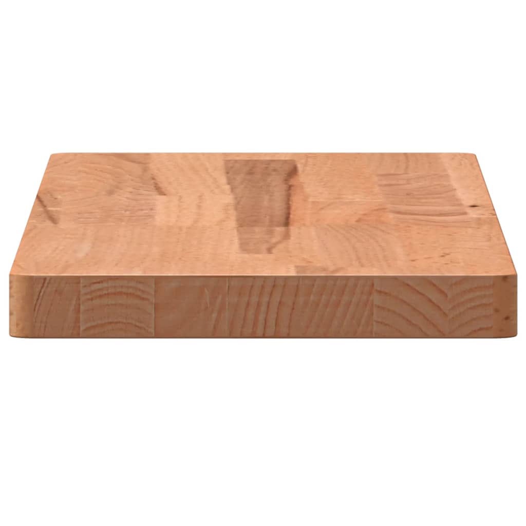 Wall Shelf 60x20x2.5 cm Solid Wood Beech