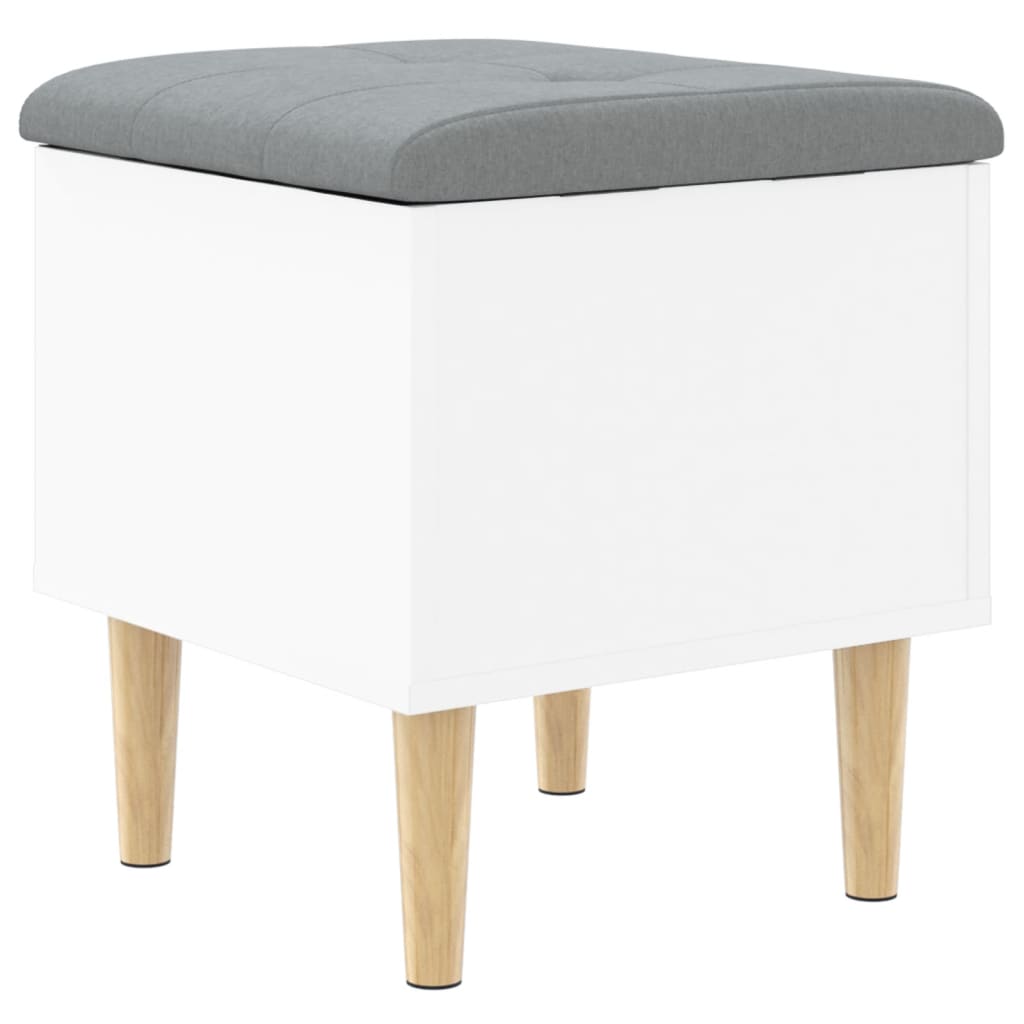 Storage Bench White 42x42x46 cm Engineered Wood