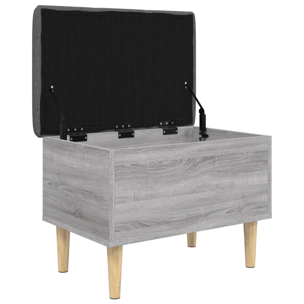 Storage Bench Grey Sonoma 62x42x46 cm Engineered Wood
