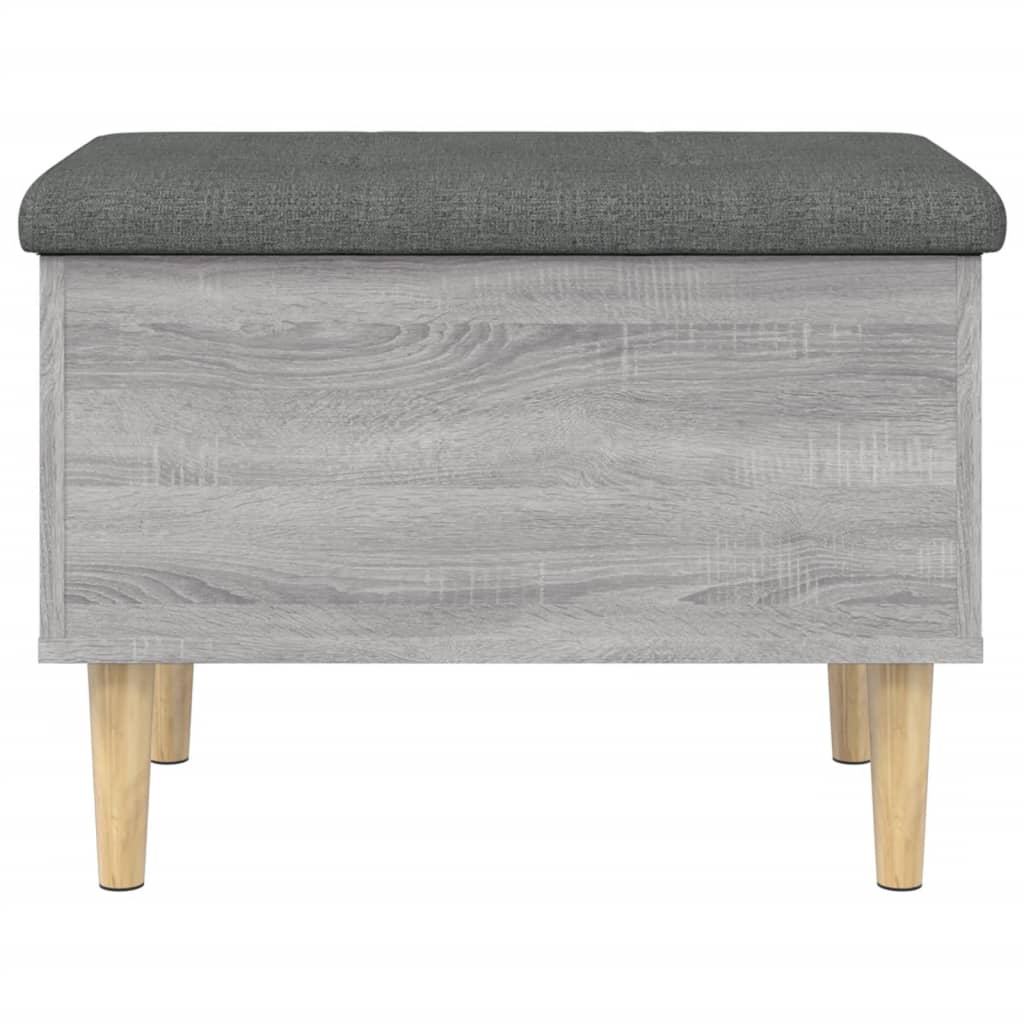 Storage Bench Grey Sonoma 62x42x46 cm Engineered Wood