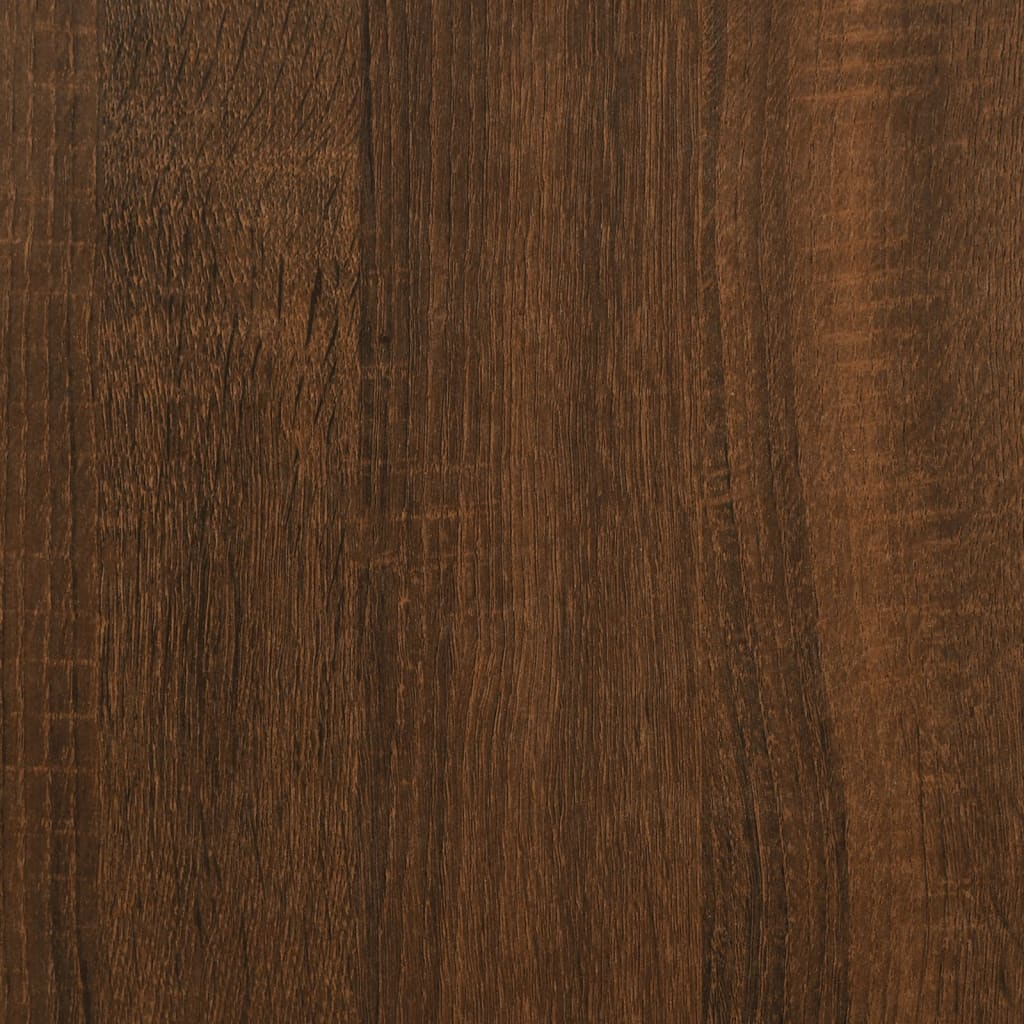 Storage Bench Brown Oak 62x42x46 cm Engineered Wood