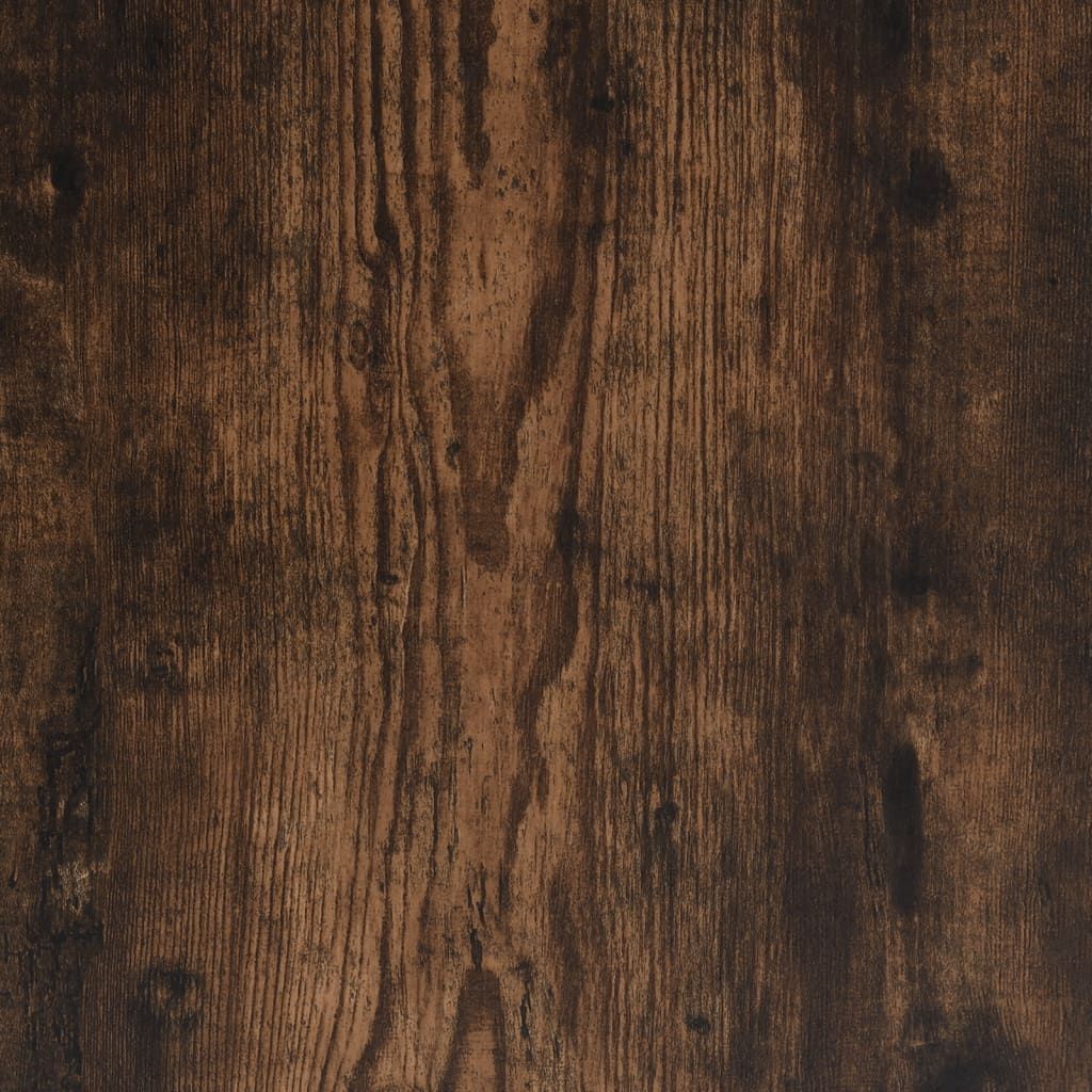 Storage Bench Smoked Oak 82x42x46 cm Engineered Wood
