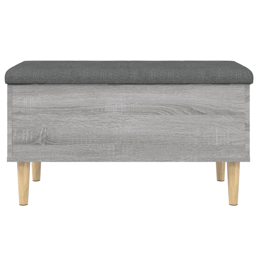 Storage Bench Grey Sonoma 82x42x46 cm Engineered Wood