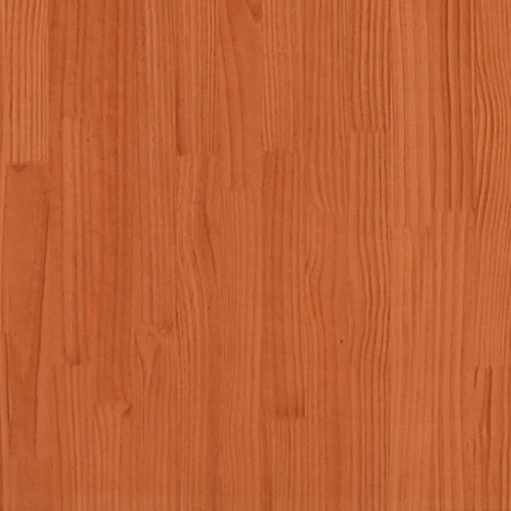 Hall Bench Wax Brown 100x28x45 cm Solid Wood Pine
