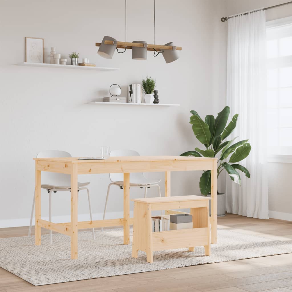 Hall Bench 60x28x45 cm Solid Wood Pine