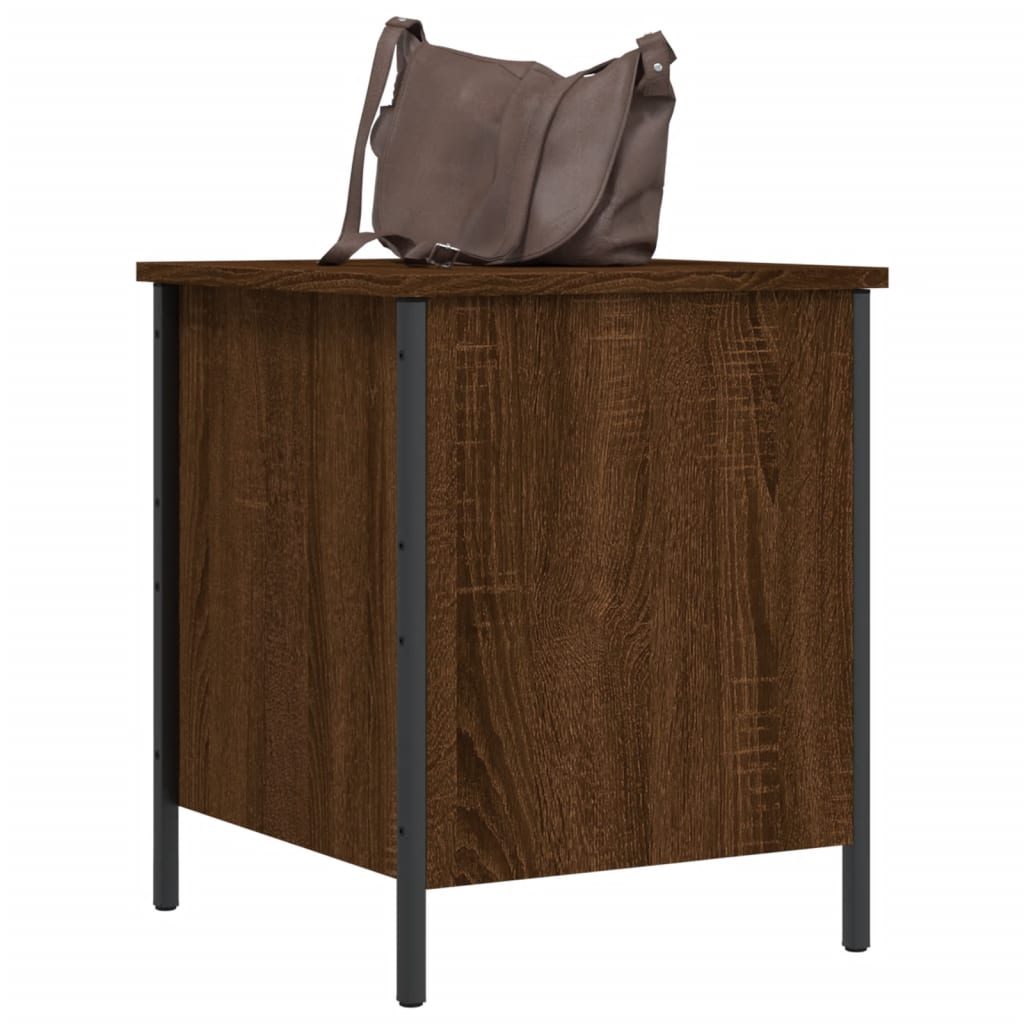 Storage Bench Brown Oak 40x42.5x50 cm Engineered Wood