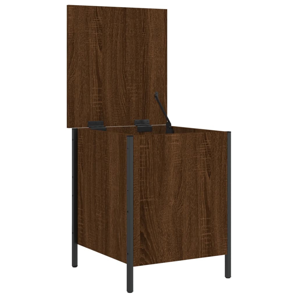 Storage Bench Brown Oak 40x42.5x50 cm Engineered Wood