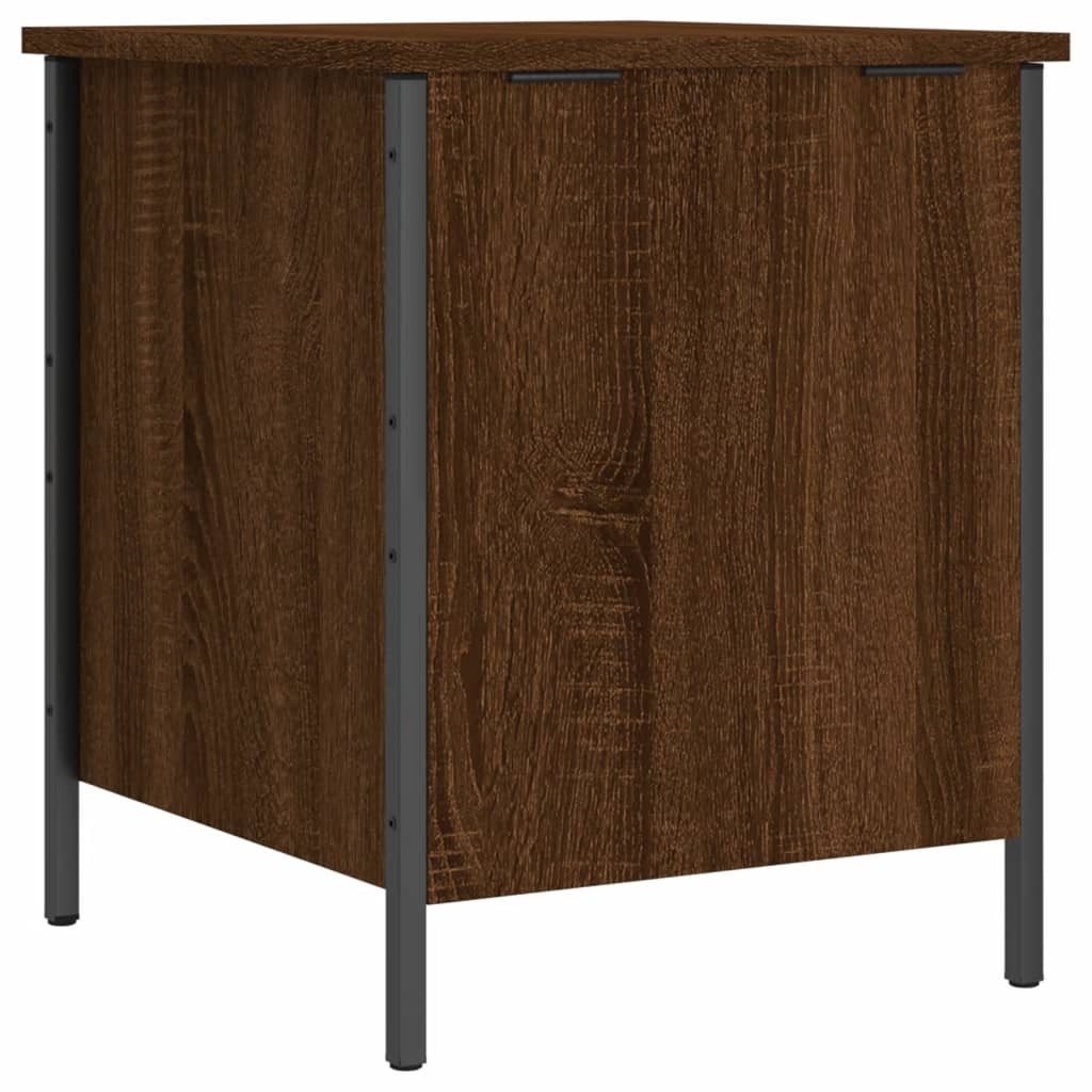 Storage Bench Brown Oak 40x42.5x50 cm Engineered Wood