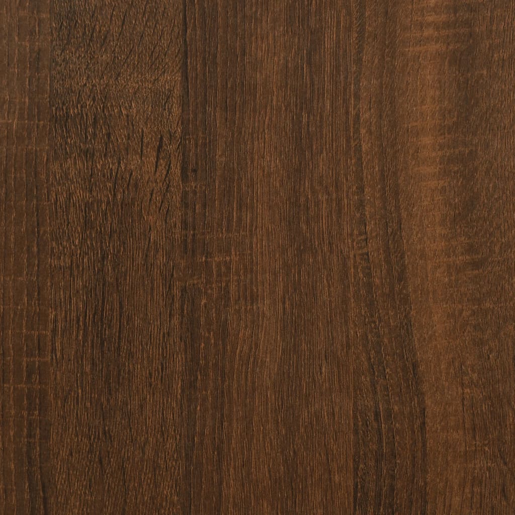 Storage Bench Brown Oak 70x42.5x47 cm Engineered Wood