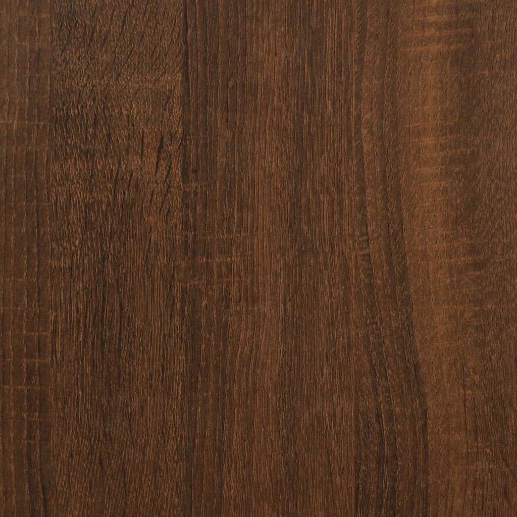 Storage Bench Brown Oak 100x42.5x47 cm Engineered Wood