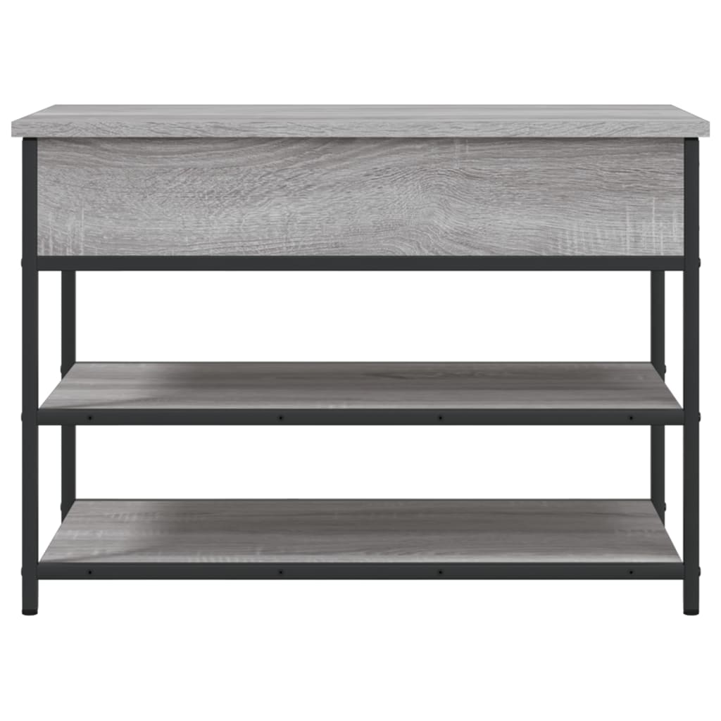 Shoe Bench Grey Sonoma 70x42.5x50 cm Engineered Wood