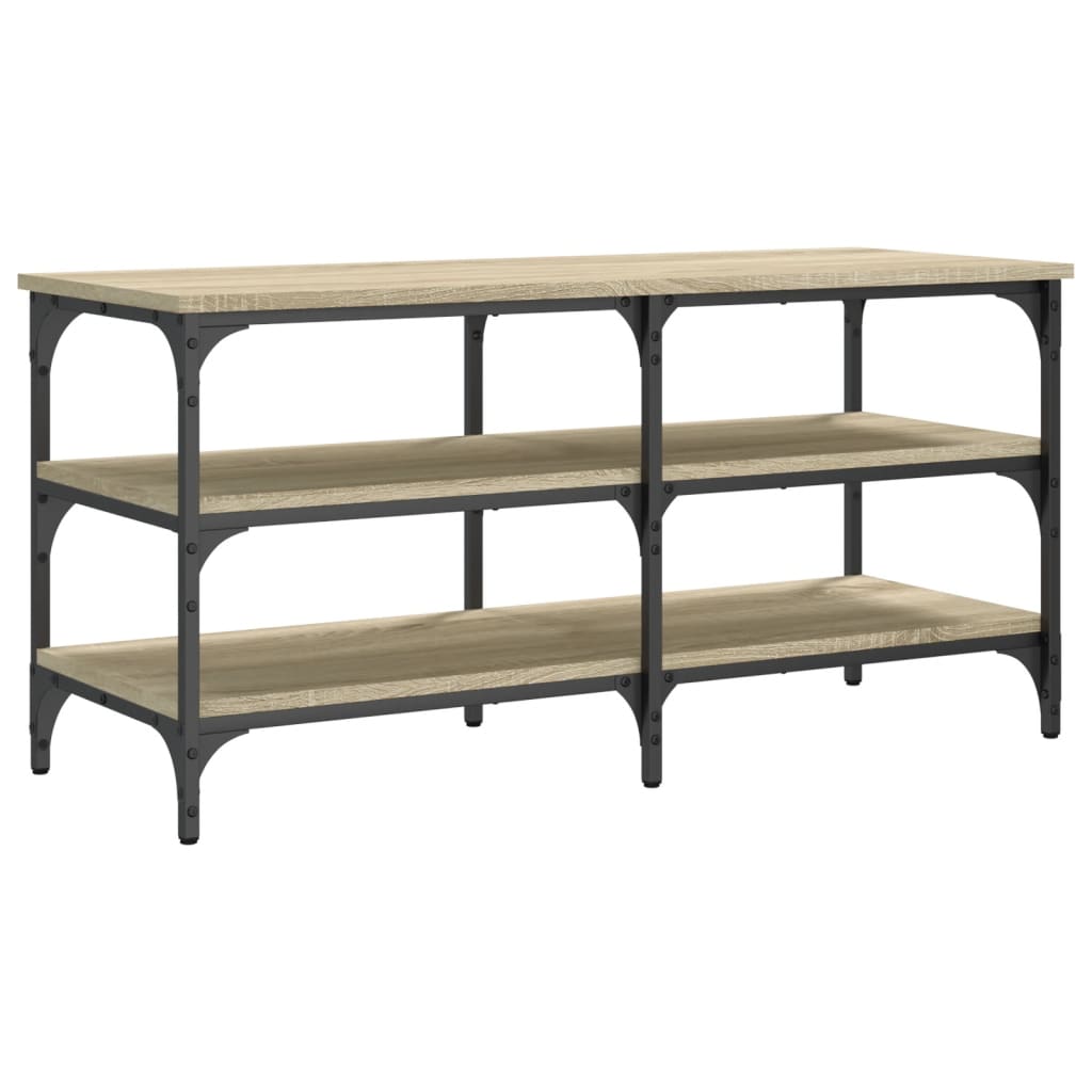 Shoe Bench Sonoma Oak 100x38.5x49 cm Engineered Wood