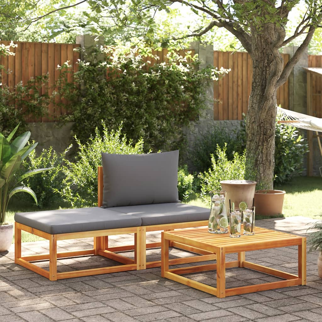 Garden Table 65x65x29 cm Solid Wood Acacia