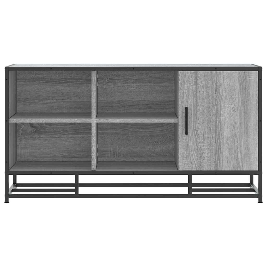 Shoe Bench Grey Sonoma 100x40x53.5 cm Engineered Wood and Metal