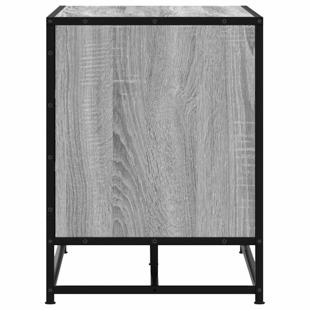 Shoe Bench Grey Sonoma 100x40x53.5 cm Engineered Wood and Metal
