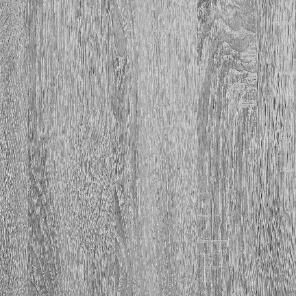 Shoe Bench Grey Sonoma 80x40x53.5 cm Engineered Wood and Metal