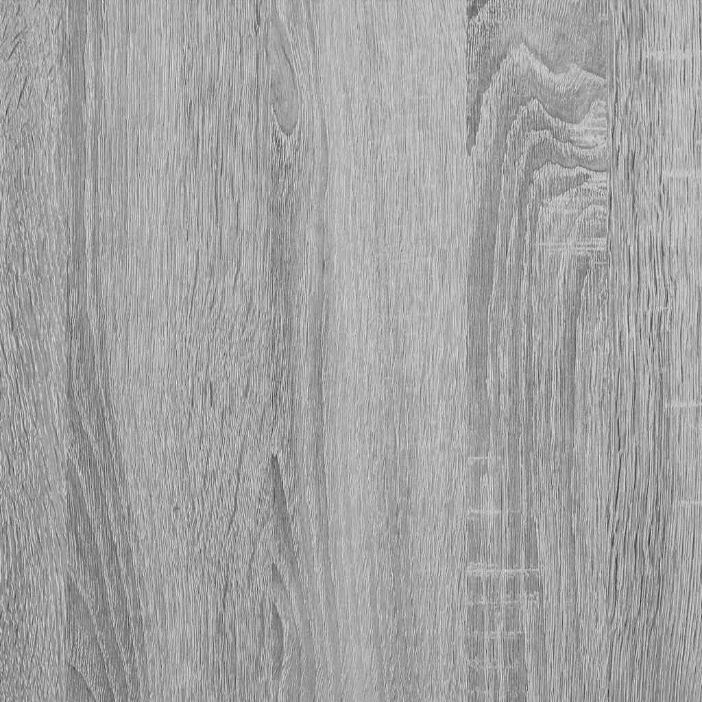 Shoe Bench Grey Sonoma 84x40x53.5 cm Engineered Wood and Metal