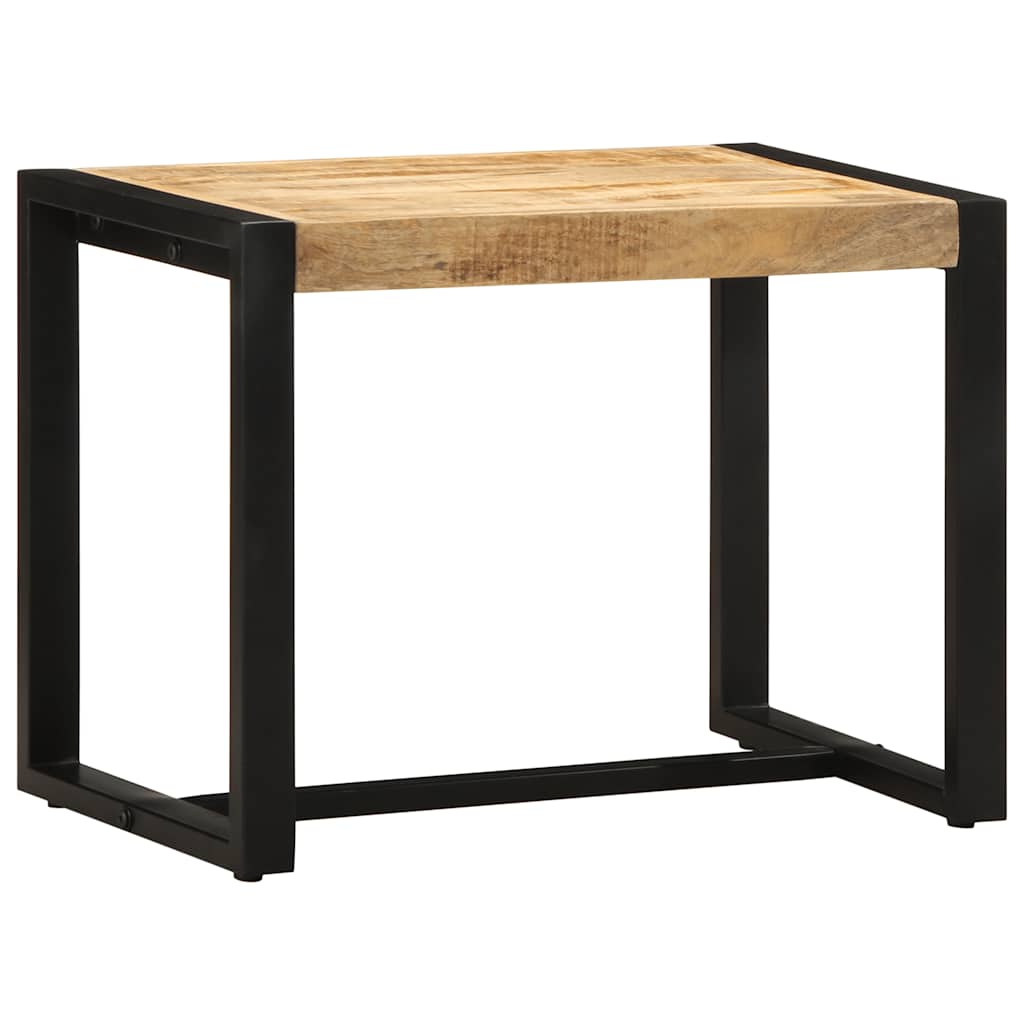 Bench 60x35x45 cm Solid Rough Wood Mango
