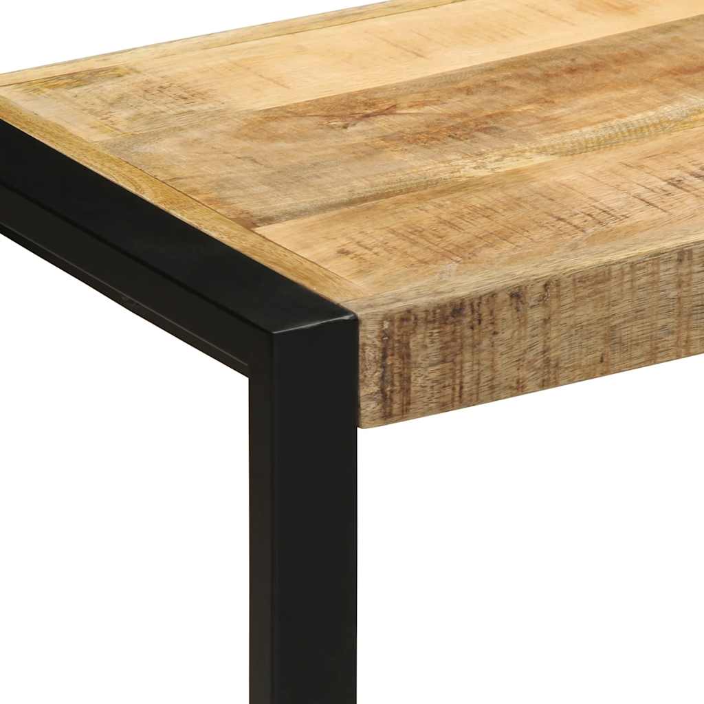 Bench 60x35x45 cm Solid Rough Wood Mango