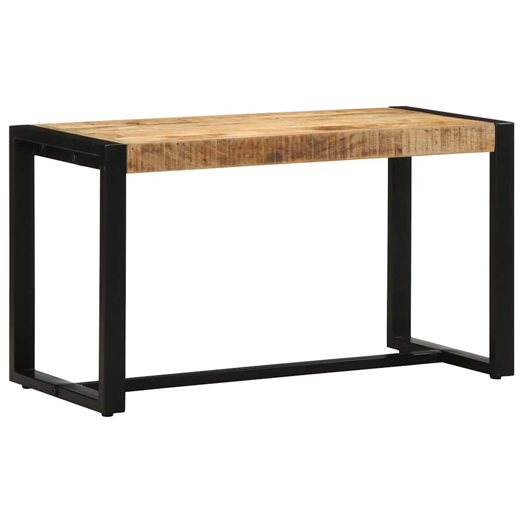 Bench 80x35x45 cm Solid Rough Wood Mango