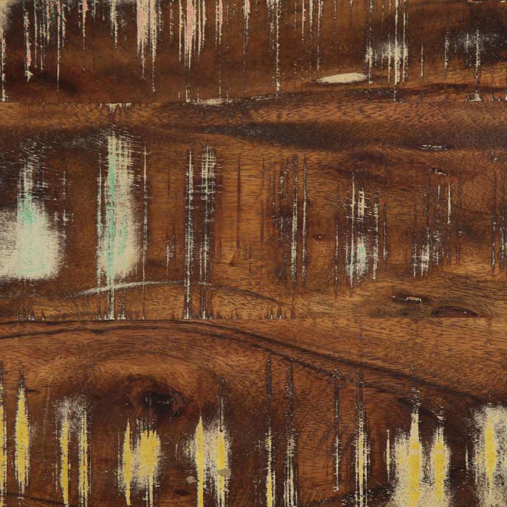 Bench Multicolour 80x35x45 cm Solid Wood Reclaimed