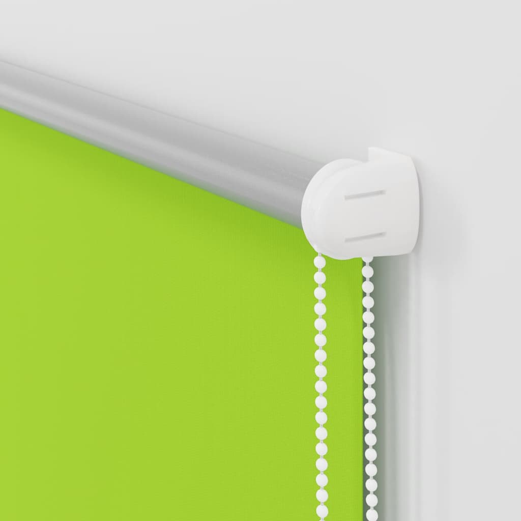 Roller Blind Blackout Leaves Green 65x230 cm Fabric Width 60.7 cm Polyester