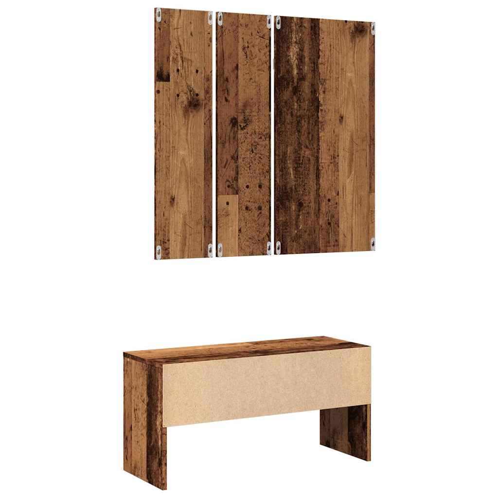 Hallway Furniture Set Old Wood Engineered Wood