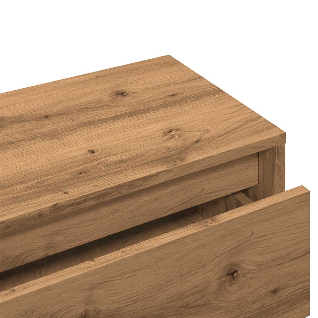 Hallway Furniture Set Artisan Oak Engineered Wood