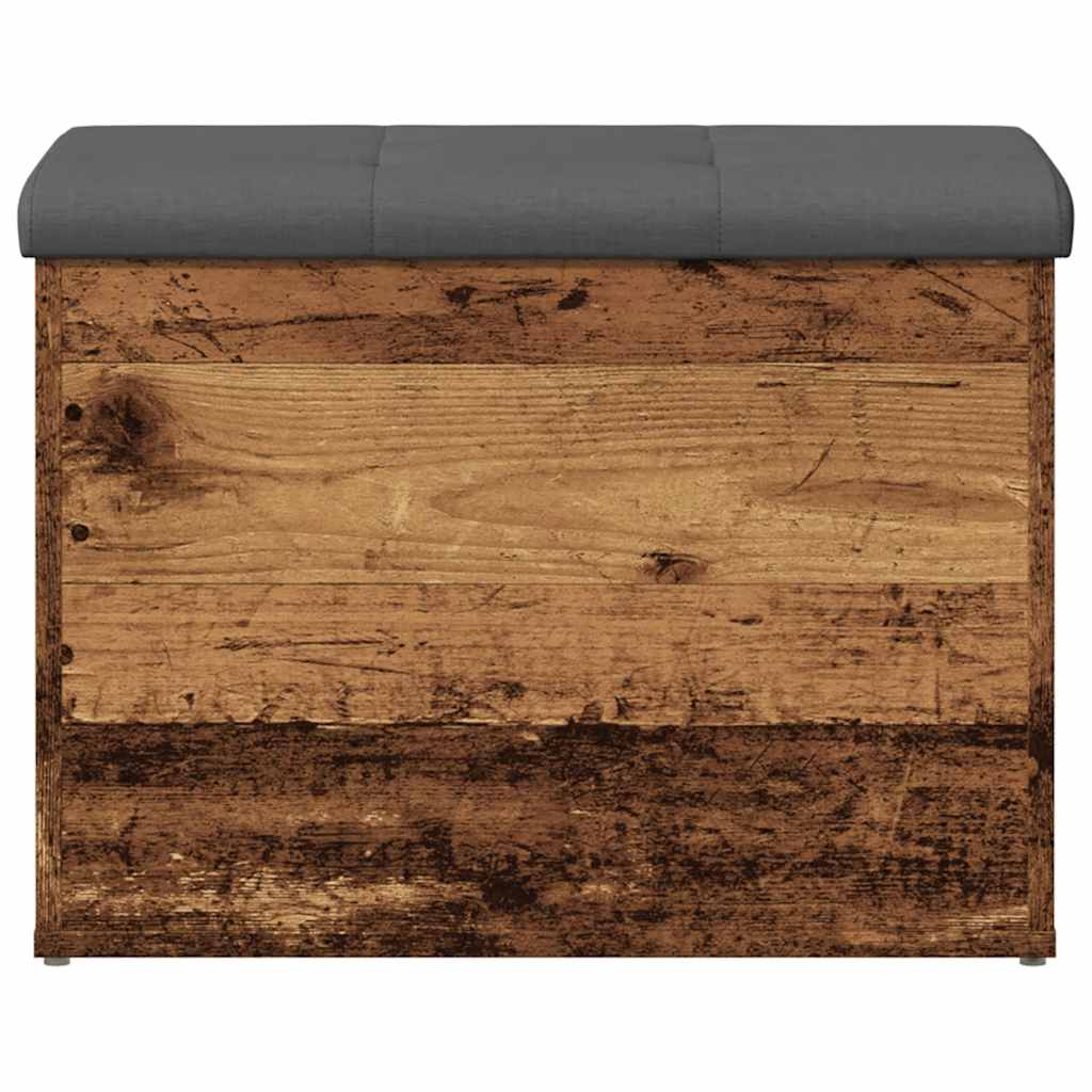 Storage Bench Old Wood 62x42x45 cm Engineered Wood