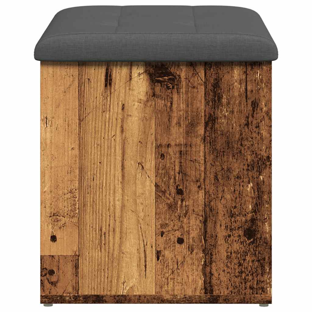 Storage Bench Old Wood 62x42x45 cm Engineered Wood