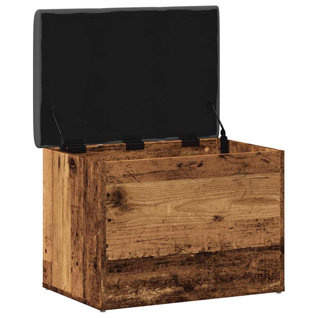 Storage Bench Old Wood 62x42x45 cm Engineered Wood