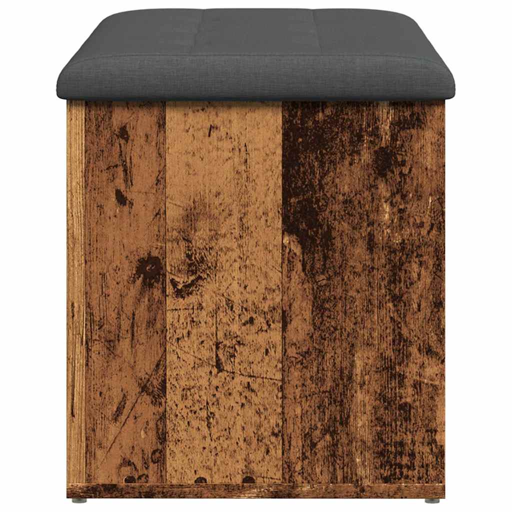 Storage Bench Old Wood 82x42x45 cm Engineered Wood