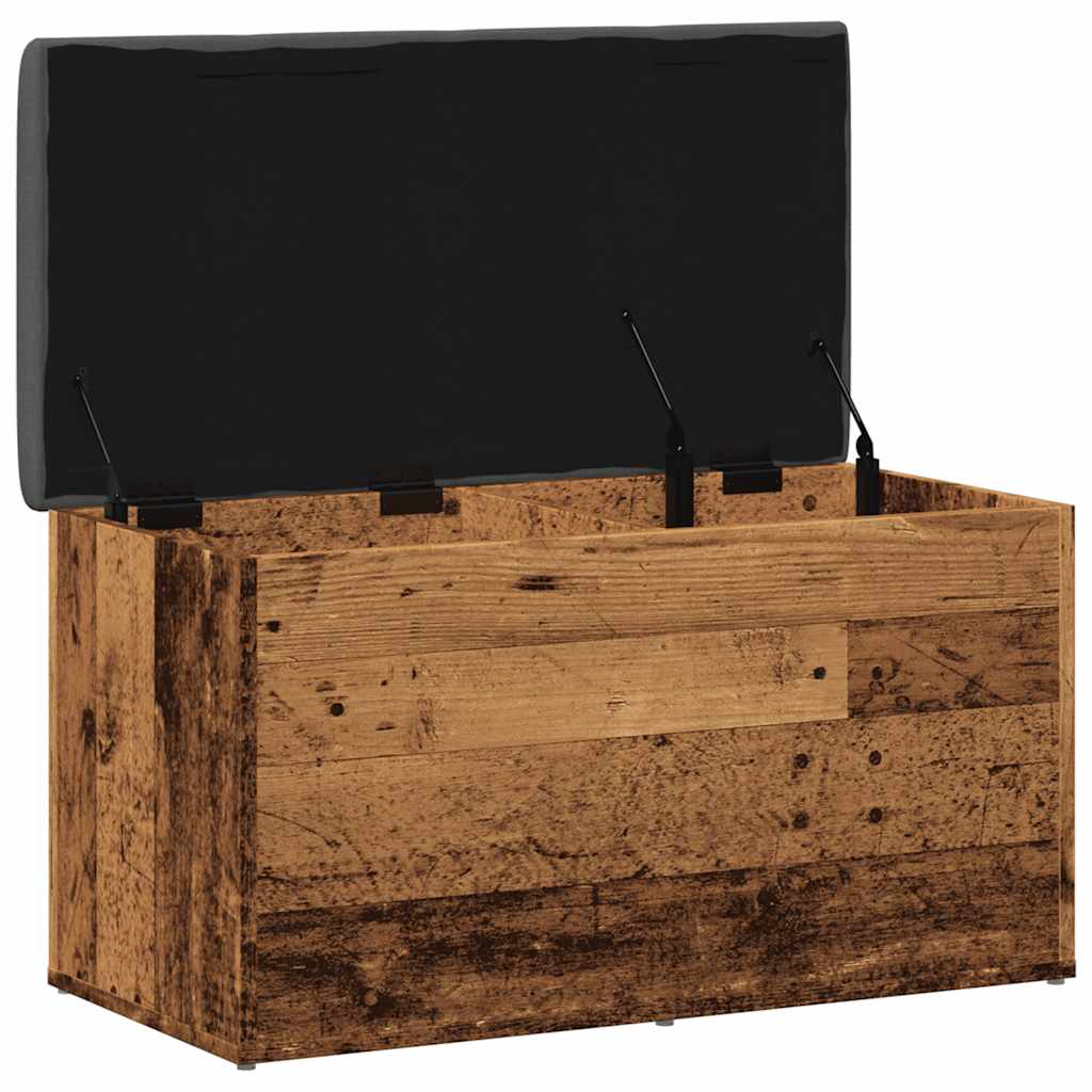 Storage Bench Old Wood 82x42x45 cm Engineered Wood