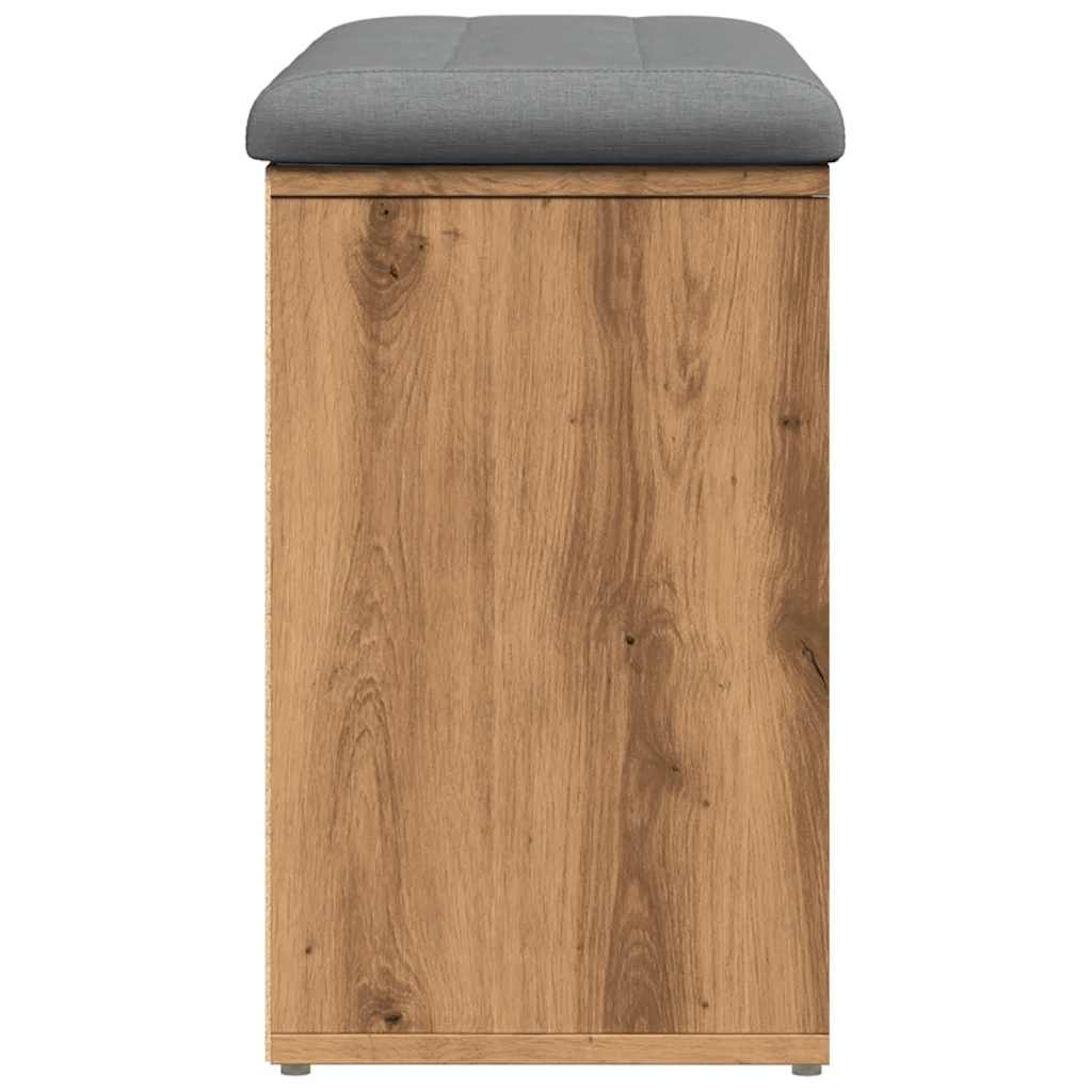 Shoe Bench Artisan Oak 82x32x50 cm Engineered Wood